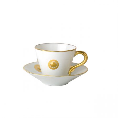 Tasse et soucoupe Ithaque Or