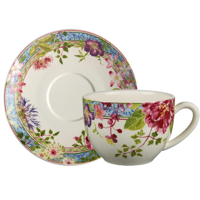 Mug jumbo Design , fleurs des prés, 850 ml, XXL, tasse à café, porcelaine  dure, tasse