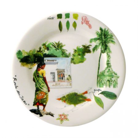 Coffret 4 assiettes dessert Route des Indes