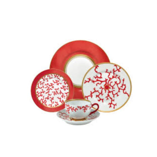 Plat de service 40 cm en porcelaine - Cristobal Rouge - Raynaud