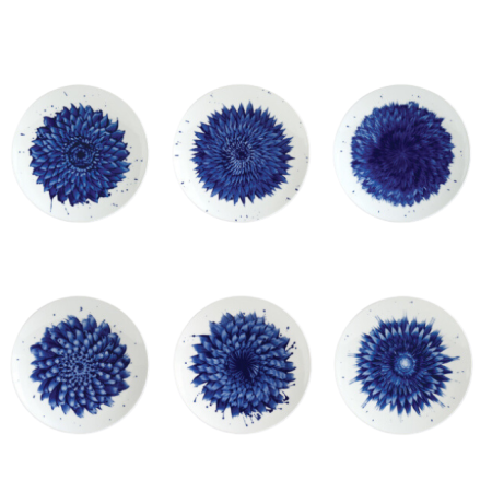 Coffret de 6 assiettes dessert In Bloom