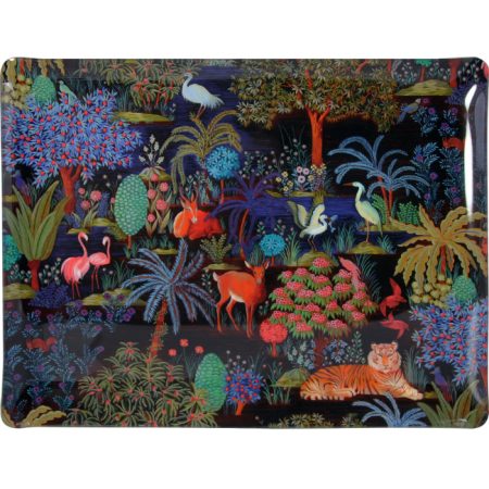 Grand plateau acrylique Jardin du Palais fond noir