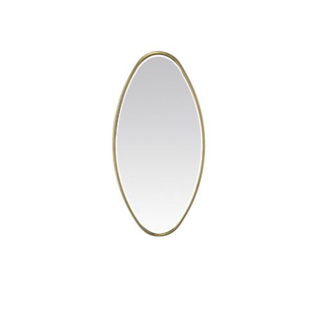 Miroir ovale doré 30x60 cm