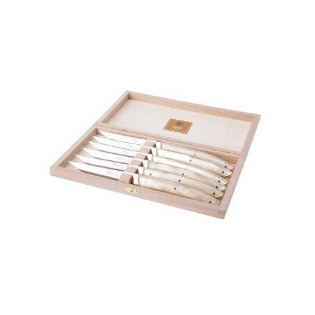 Coffret 6 couteaux à steak Le Thiers manche nacrine