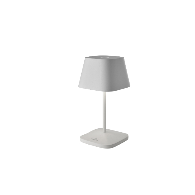 Lampe de table en métal de couleur blanche - modèle aléatoire