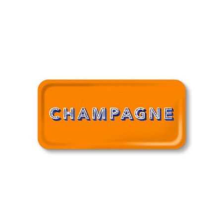 Plateau Champagne orange