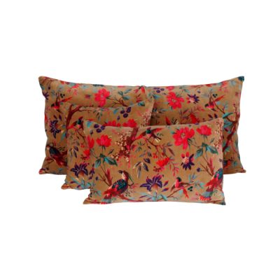 Coussin Birdy en velours 40x60cm Haomy