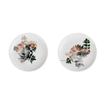 Set de 2 assiettes plates alhambra ibride