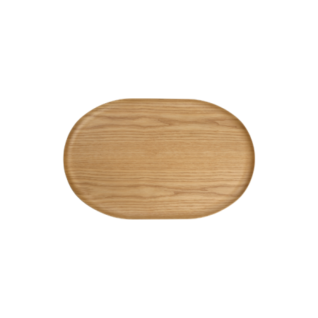 Plateau en bois ovale