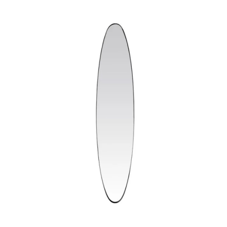 Miroir ovale noir 24x118 cm