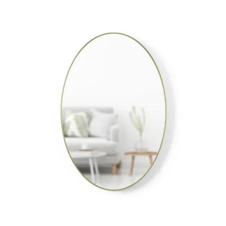 Miroir ovale doré