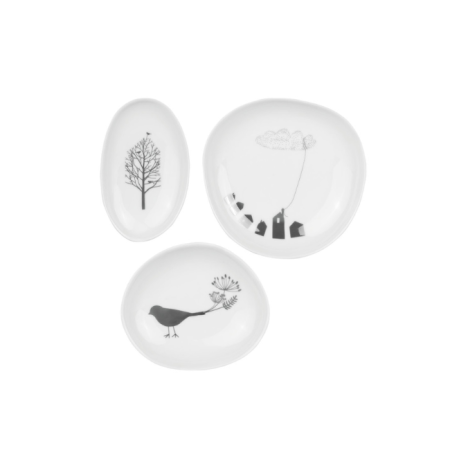 Set de 3 mini coupelles "Maison des oiseaux"