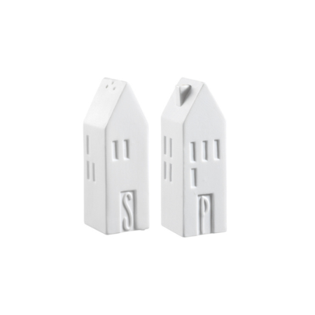 Sel et Poivre Maison en porcelaine