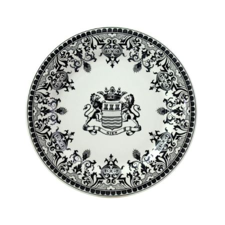Assiette plate Blason Les Dépareillées Vert