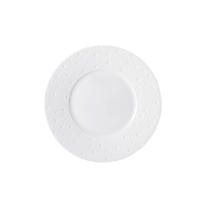 Assiette dessert Écume blanc