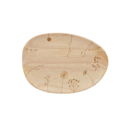 Plateau en bois Champ de fleurs