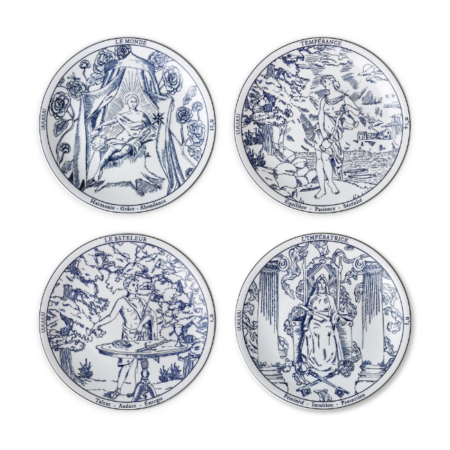 Coffret de 4 assiettes plates parlantes Divinity