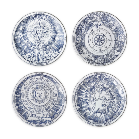 Coffret 4 assiettes plates parlantes Oracle