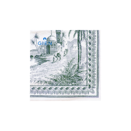 Paquet de 20 serviettes Les Dépareillées Vert