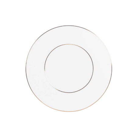 Assiette plate Victoria filet or