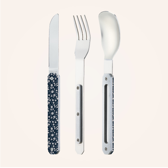 Akinod Posate Magnetiche Eleganti Mirror Voile: Set Da Viaggio Con Coltello, Forchetta E Cucchiaio