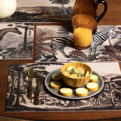Set-de-table-vinyle-motifs-amazon-podevache