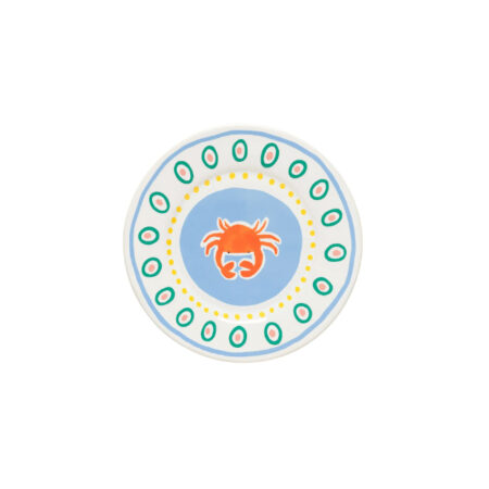 Assiette dessert Summer Bliss Crabe