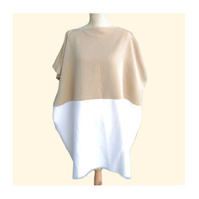 Poncho de plage  bicolore