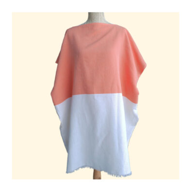 Poncho de plage  bicolore