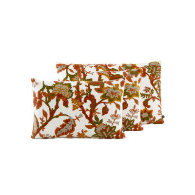 Coussin Bali en lin et coton