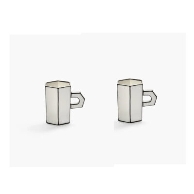 Coffret 2 tasses double expresso Carte Blanche