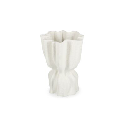 Vase drapé VEA Blanc