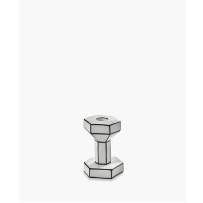 Bougeoir S Carte Blanche en porcelaine
