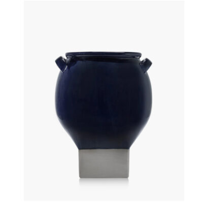 Pot de fleurs Rosamar 08 bleu foncé gris